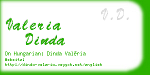 valeria dinda business card