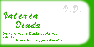 valeria dinda business card